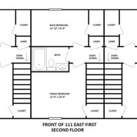 111 East First Second Floor Building Layout