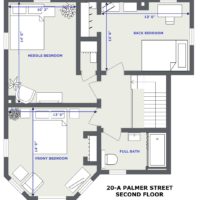 20 Palmer Apt. A Second Floor Layout