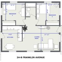 24 Franklin Apt. B Layout